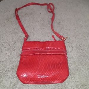 Vintage Red Beaded Purse